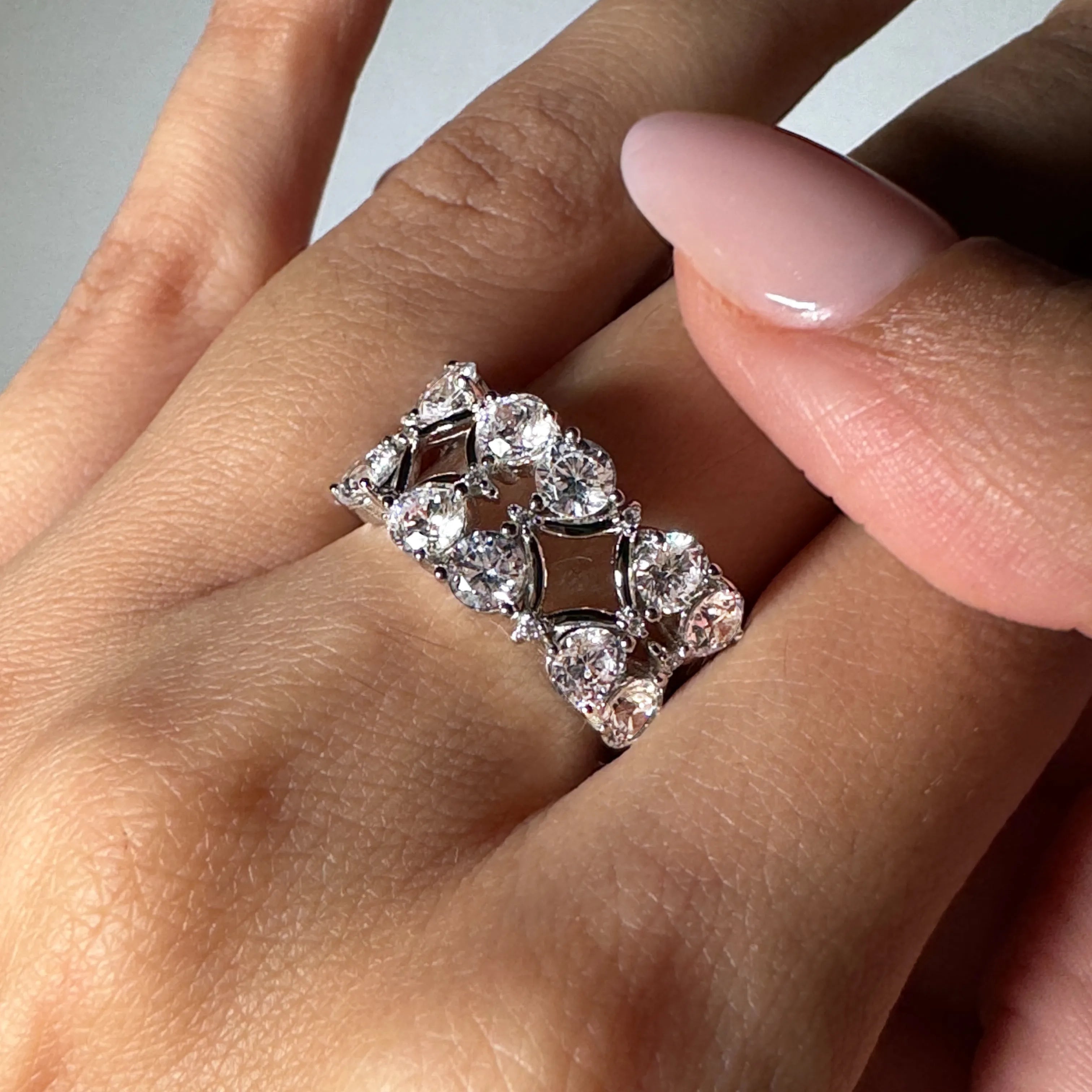 Fedina Donna Anello Eternity Zakk - Argento 925 Con Zirconi, 2 Mm, Per Fidanzamento E Anniversari Anelli Argento Con Zirconi - Foto 4