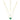 Collana regolabile in argento 925 placcato in oro giallo 14k con farfalla in malachite