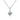 Collana punto luce in argento 925 con zircone