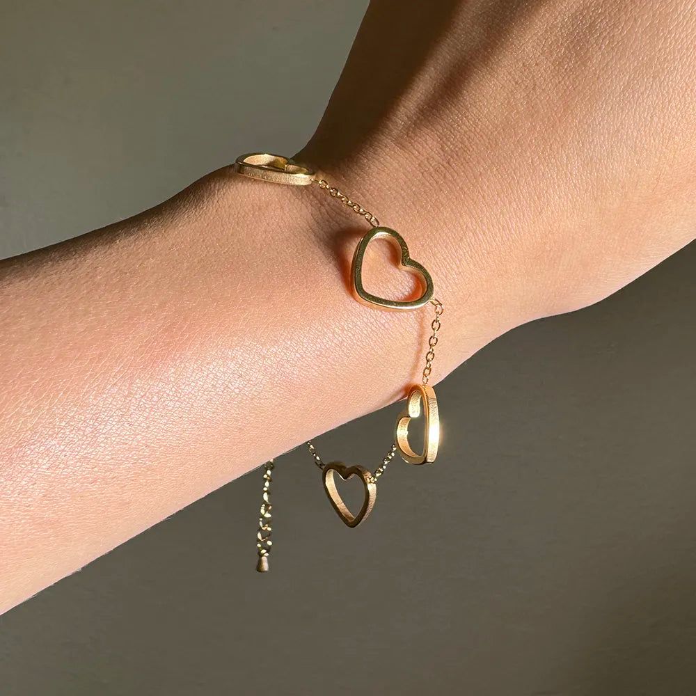 Bracciale Donna Placcato Oro 18K – Lunghezza 19 Cm – Aooaz – Regalo In Sacchetto Di Velluto